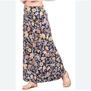 Kaileigh Floral Maxi Skirt XS Soft and Stretchy Casual Skirt